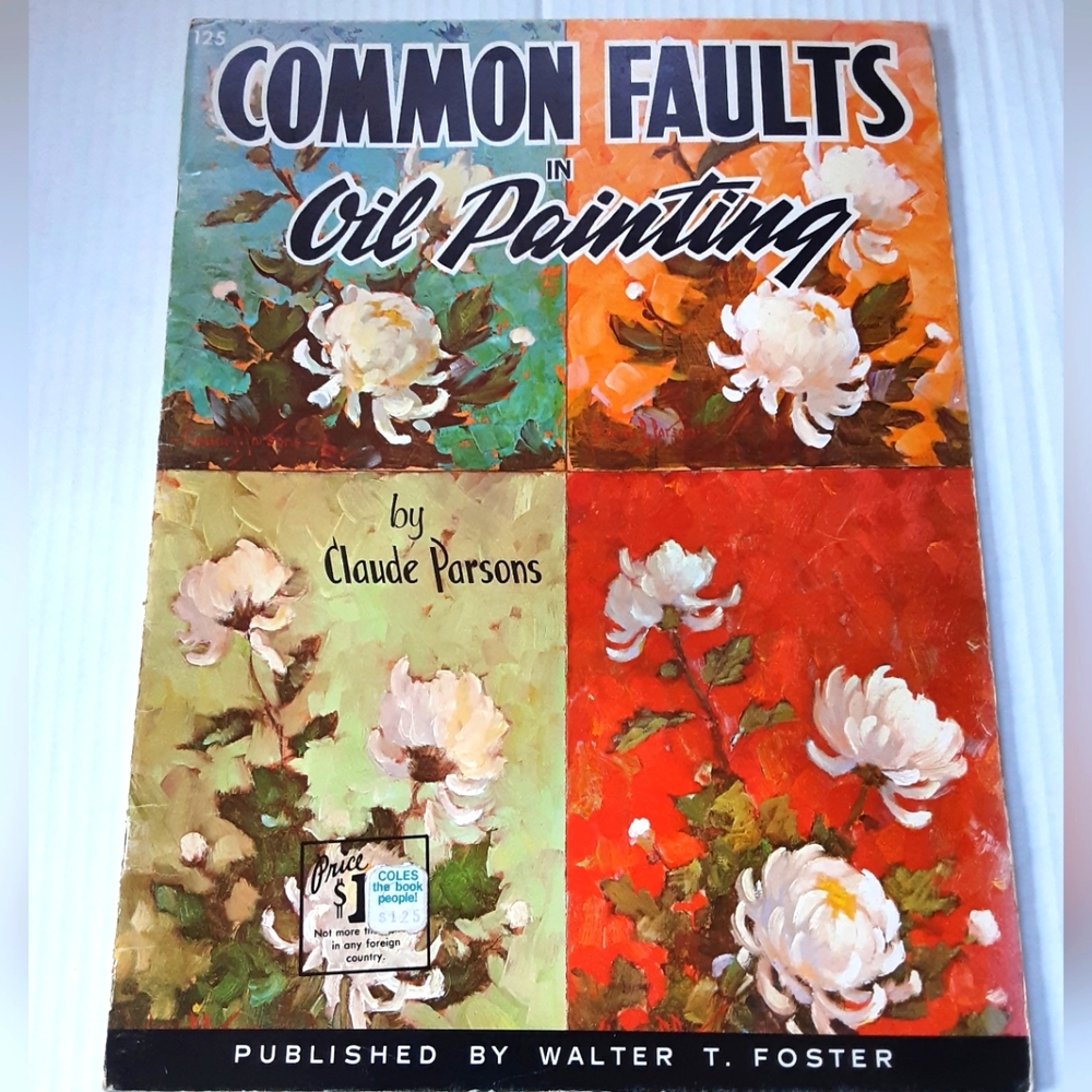 Common Faults in Oil Painting Vintage Art Instruction Book #125 How-To